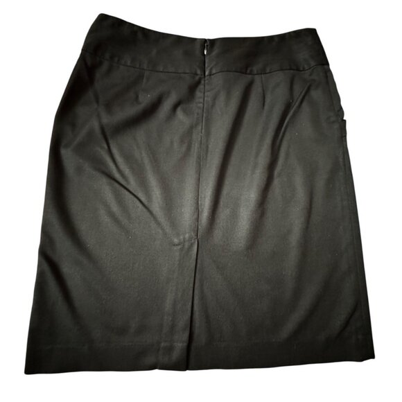 Banana Republic Black Stretch Skirt Size 10 Classic Basic Work Office Secretary - Picture 2 of 8
